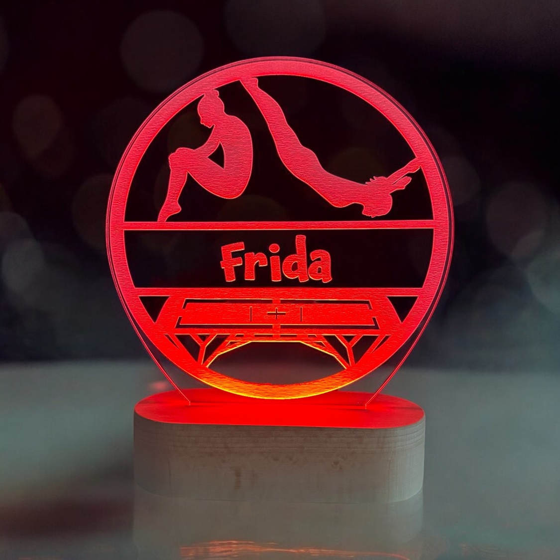 Gymnastik lampe med navn - Billede 3